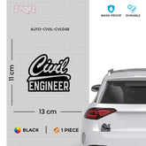 Engineer Life Sticker for Civil Professionals